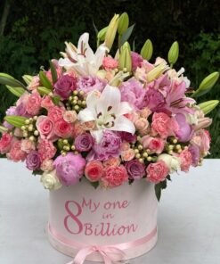 Jardin de roses et lys